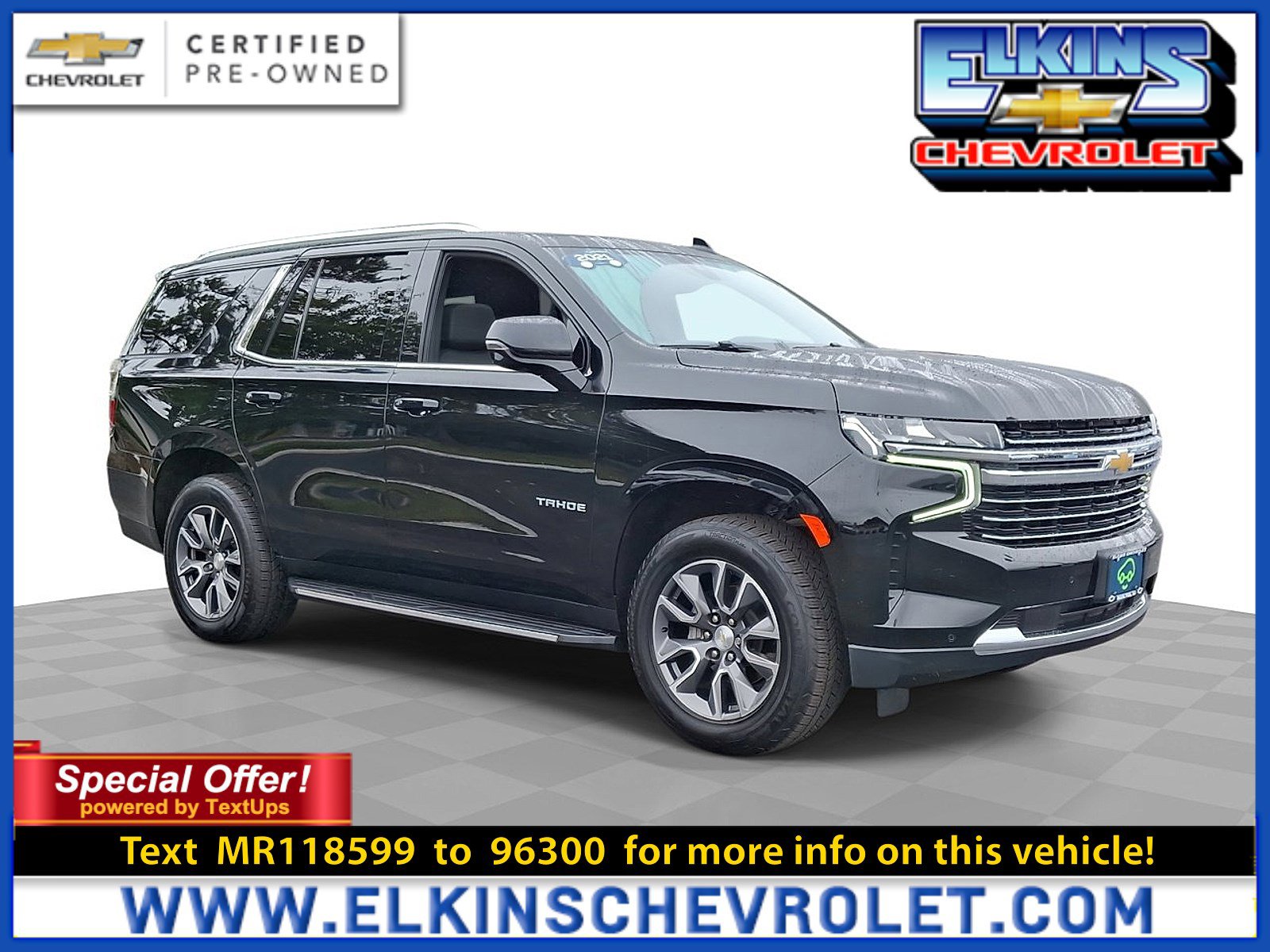 Certified 2021 Chevrolet Tahoe LT w/ LT Signature Package
