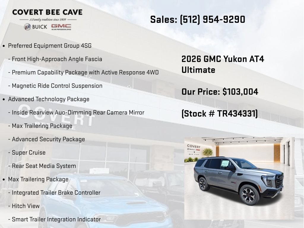 New 2026 GMC Yukon AT4 Ultimate AWD/4WD image 16