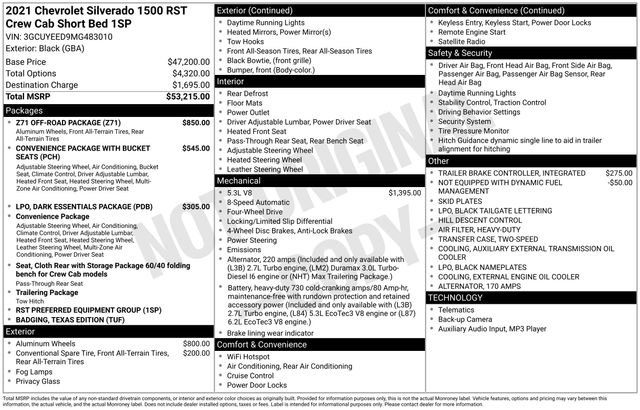 Used 2021 Chevrolet Silverado 1500 RST w/ Z71 Off-Road Package image 6