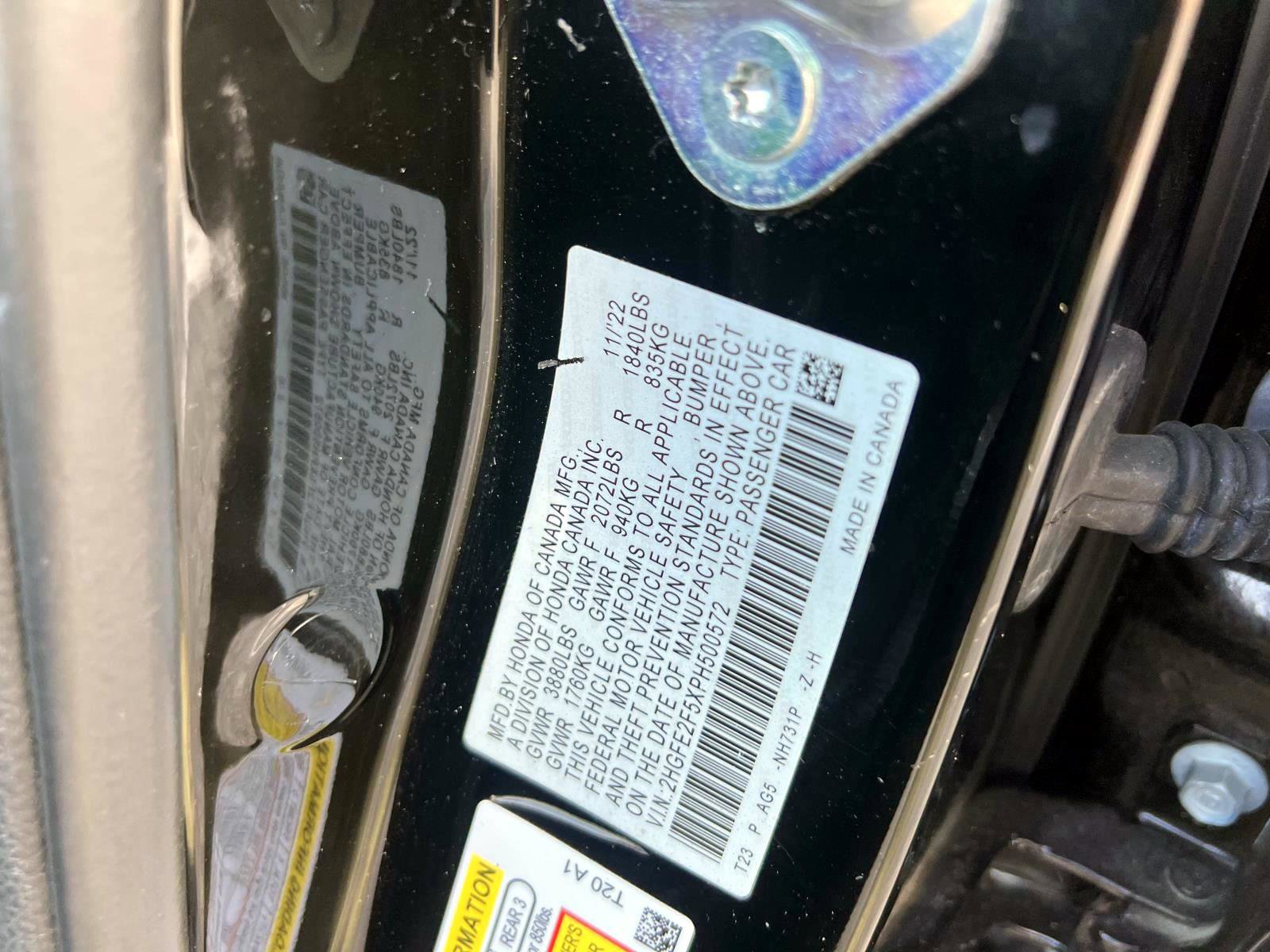 Certified 2023 Honda Civic Sport image 15
