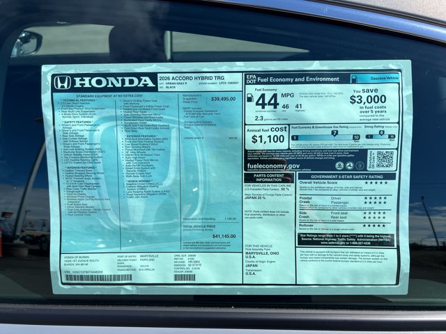 New 2026 Honda Accord Touring image 30