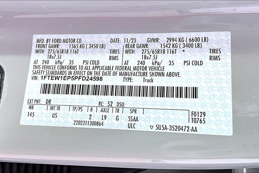 Used 2023 Ford F150 XLT w/ Equipment Group 302A High image 45