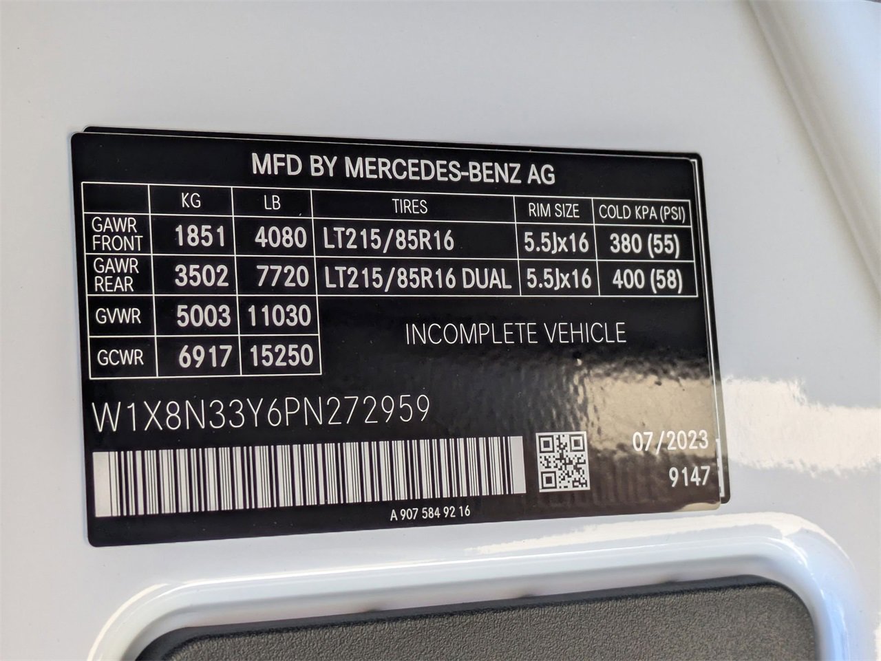 New 2023 Mercedes-Benz Sprinter 3500 image 14