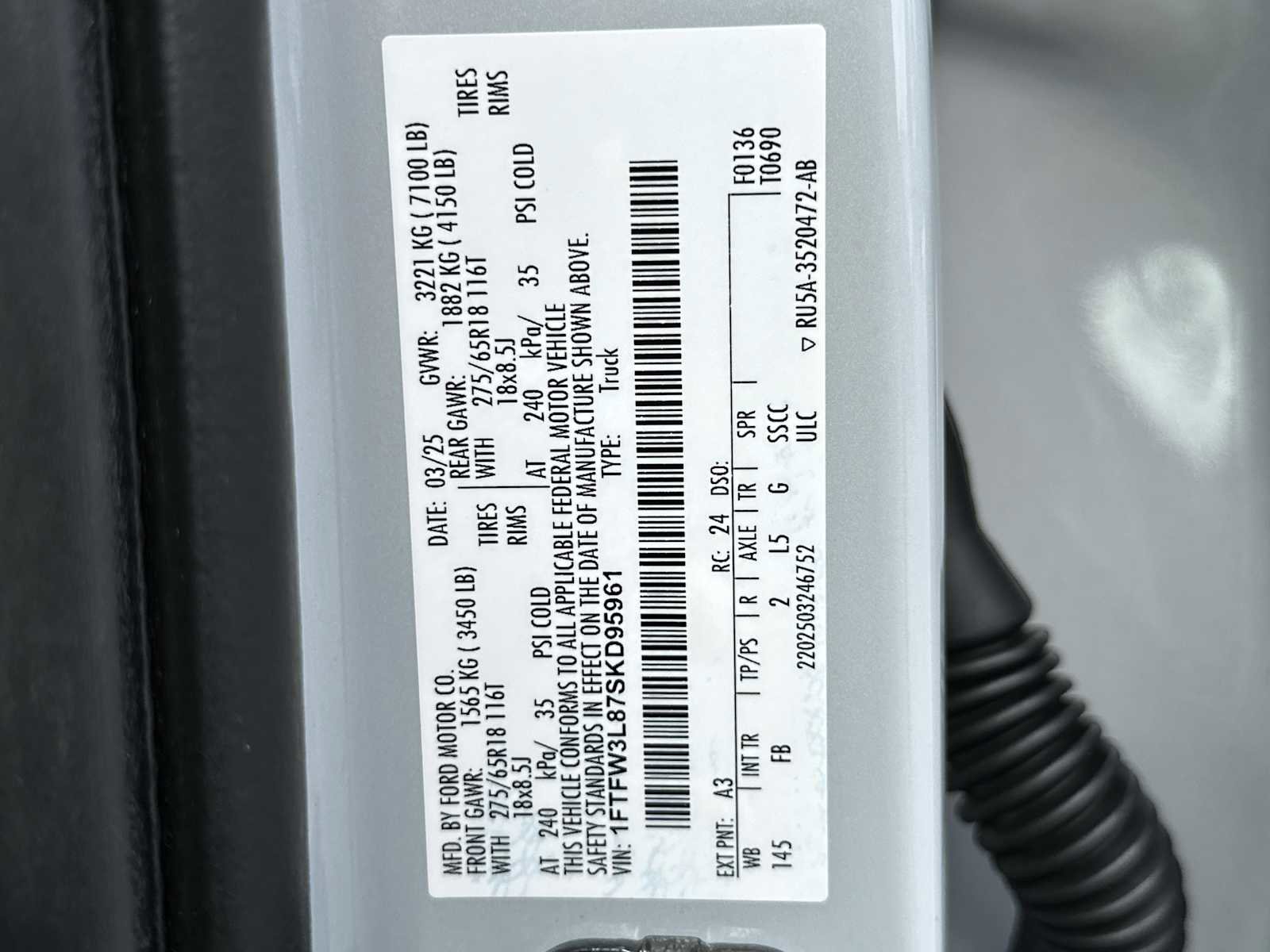 Used 2025 Ford F150 XLT w/ Equipment Group 301A Standard image 30