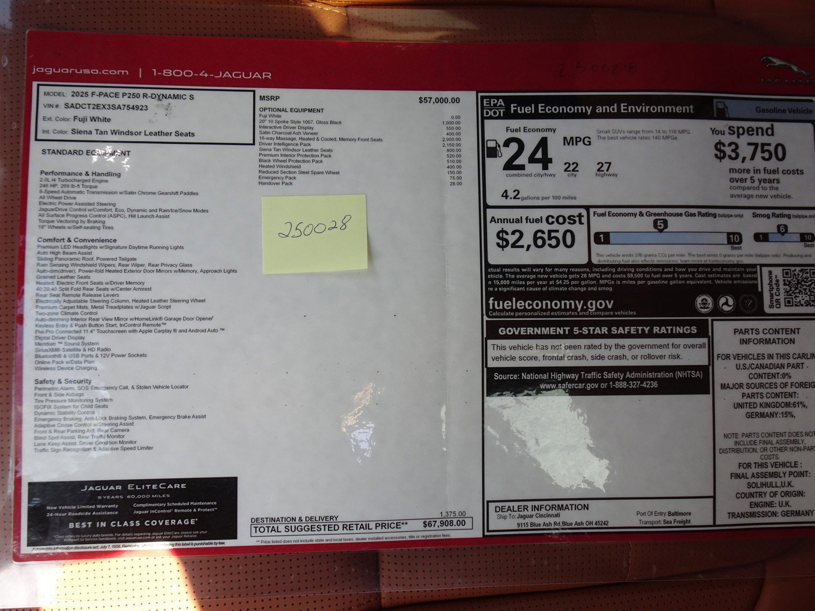 New 2025 Jaguar F-PACE R-Dynamic S image 6