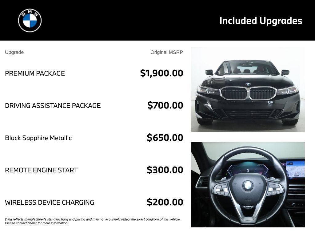 Used 2023 BMW 330i xDrive Sedan w/ Premium Package AWD/4WD image 4