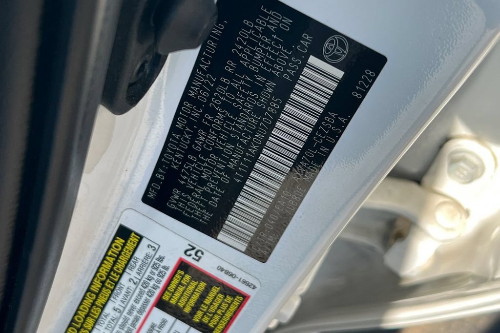 Certified 2022 Toyota Camry SE w/ Convenience Package FWD image 30