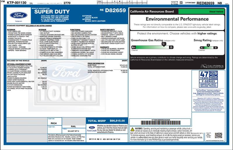 Used 2024 Ford F350 Platinum AWD/4WD image 3