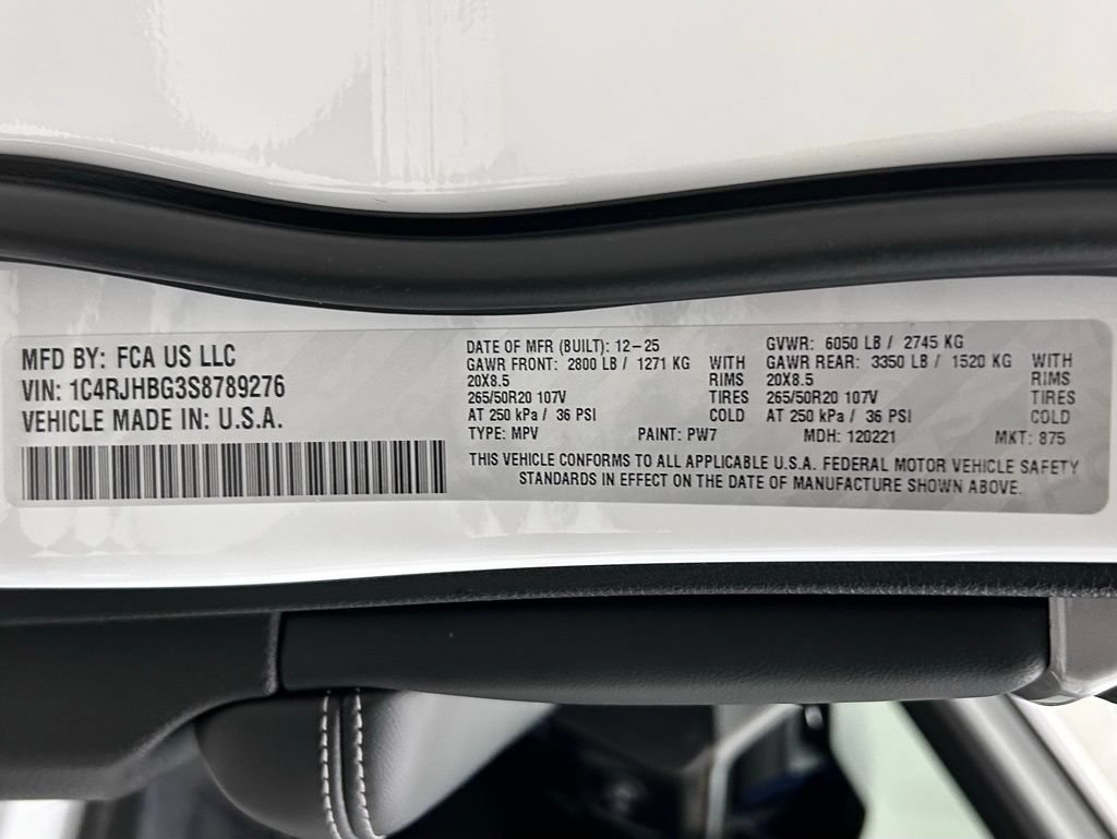 New 2025 Jeep Grand Cherokee Limited AWD/4WD image 24