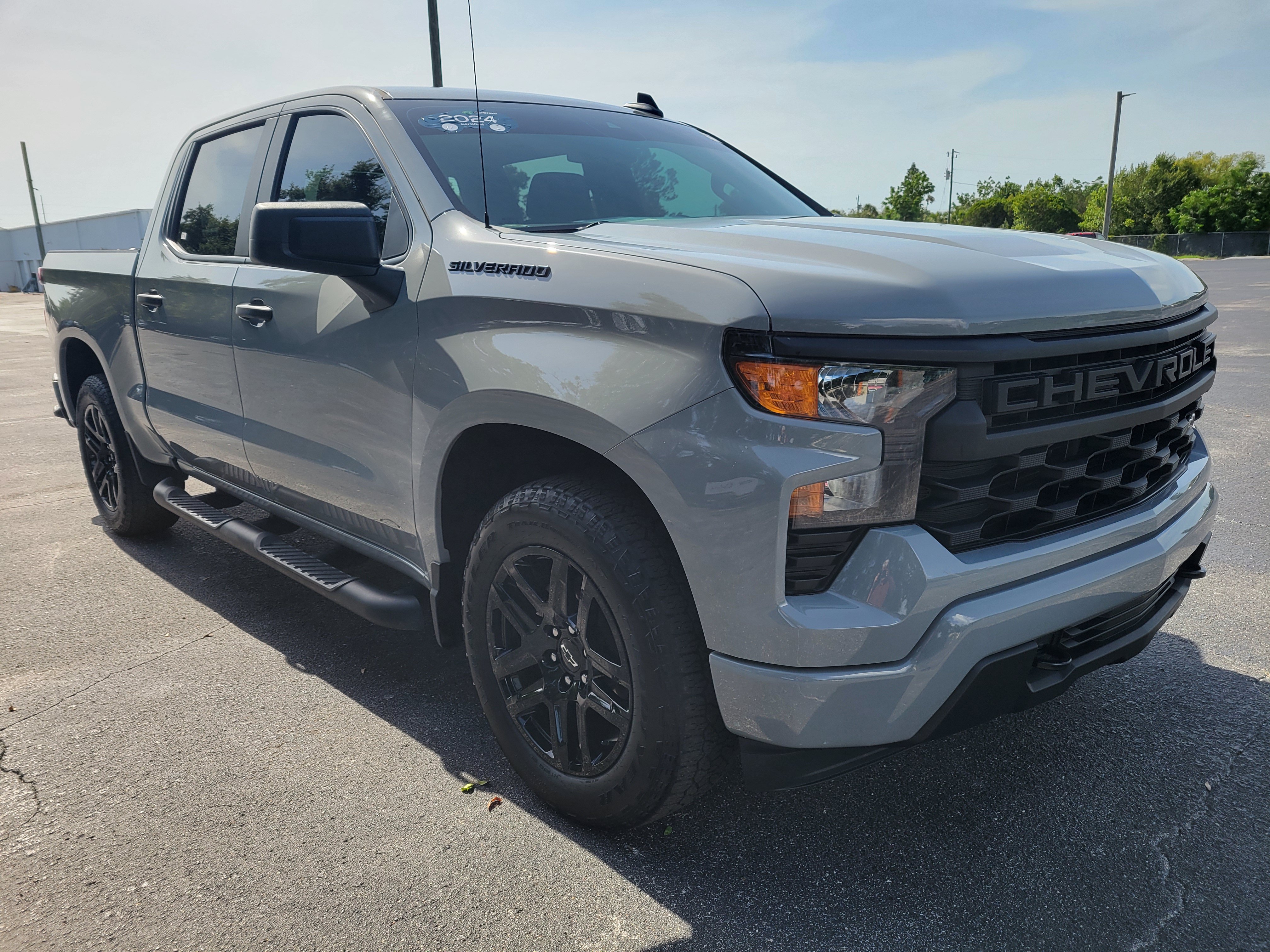 Certified 2024 Chevrolet Silverado 1500 Custom w/ Turbomax Blackout Package RWD image 3