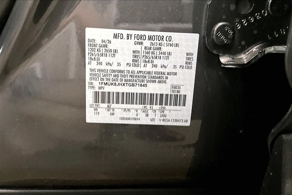 Certified 2026 Ford Explorer Tremor w/ Tremor Convenience Package AWD/4WD image 18