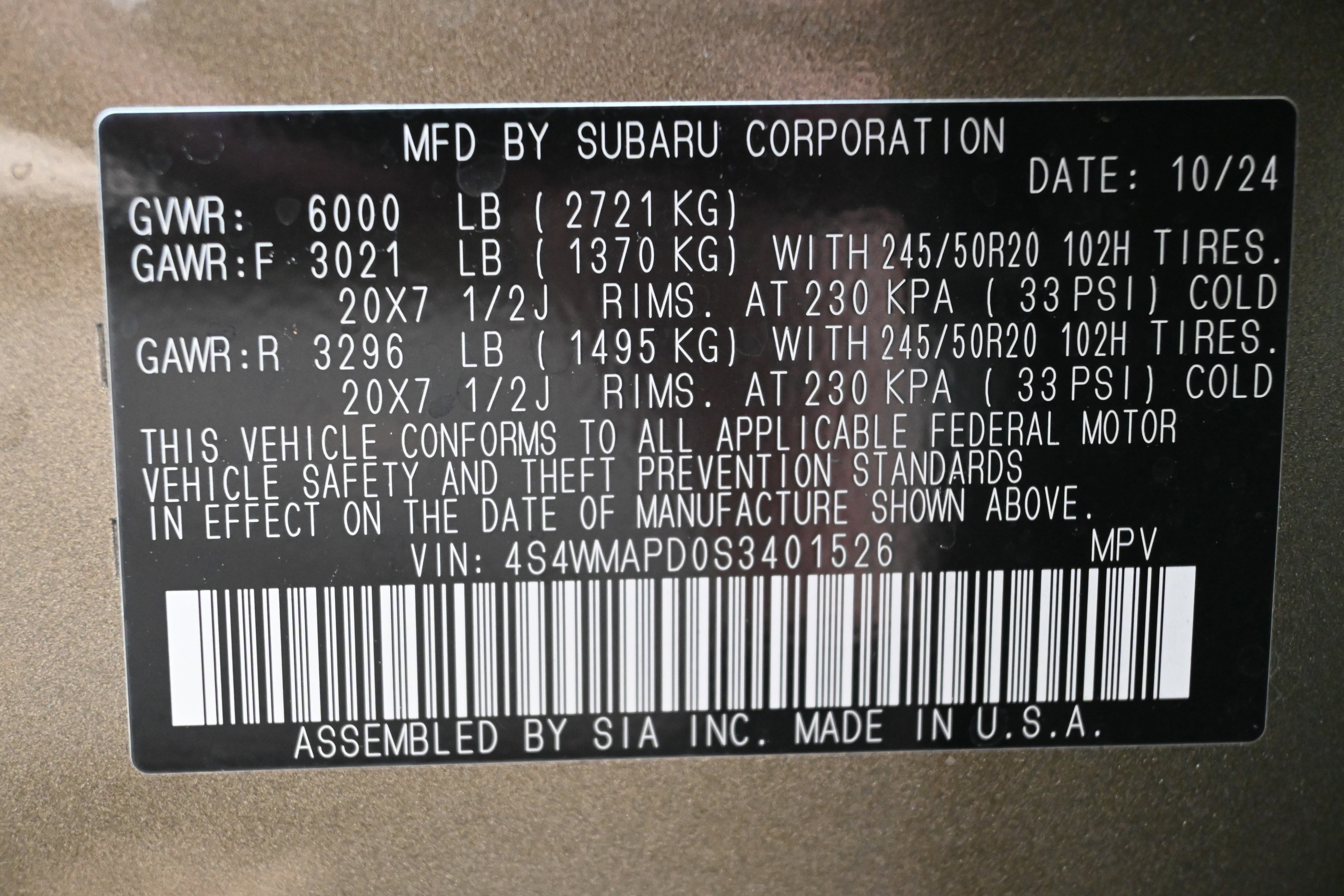 Certified 2025 Subaru Ascent Limited image 35