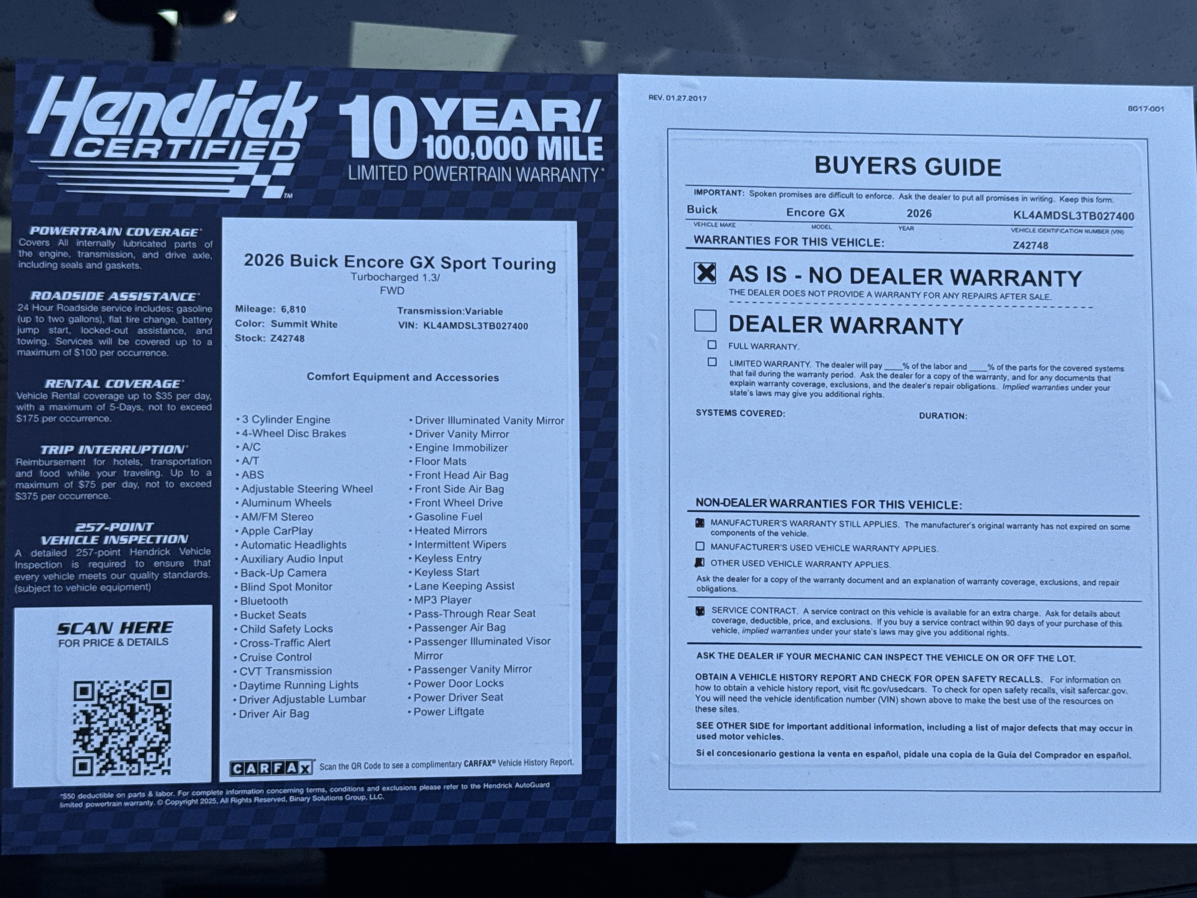 Used 2026 Buick Encore GX Sport Touring w/ Comfort Package image 36