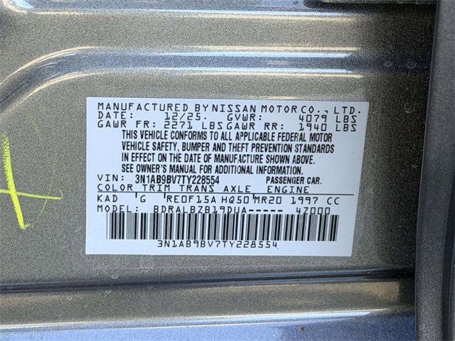 New 2026 Nissan Sentra S w/ Floor Mat Package image 24