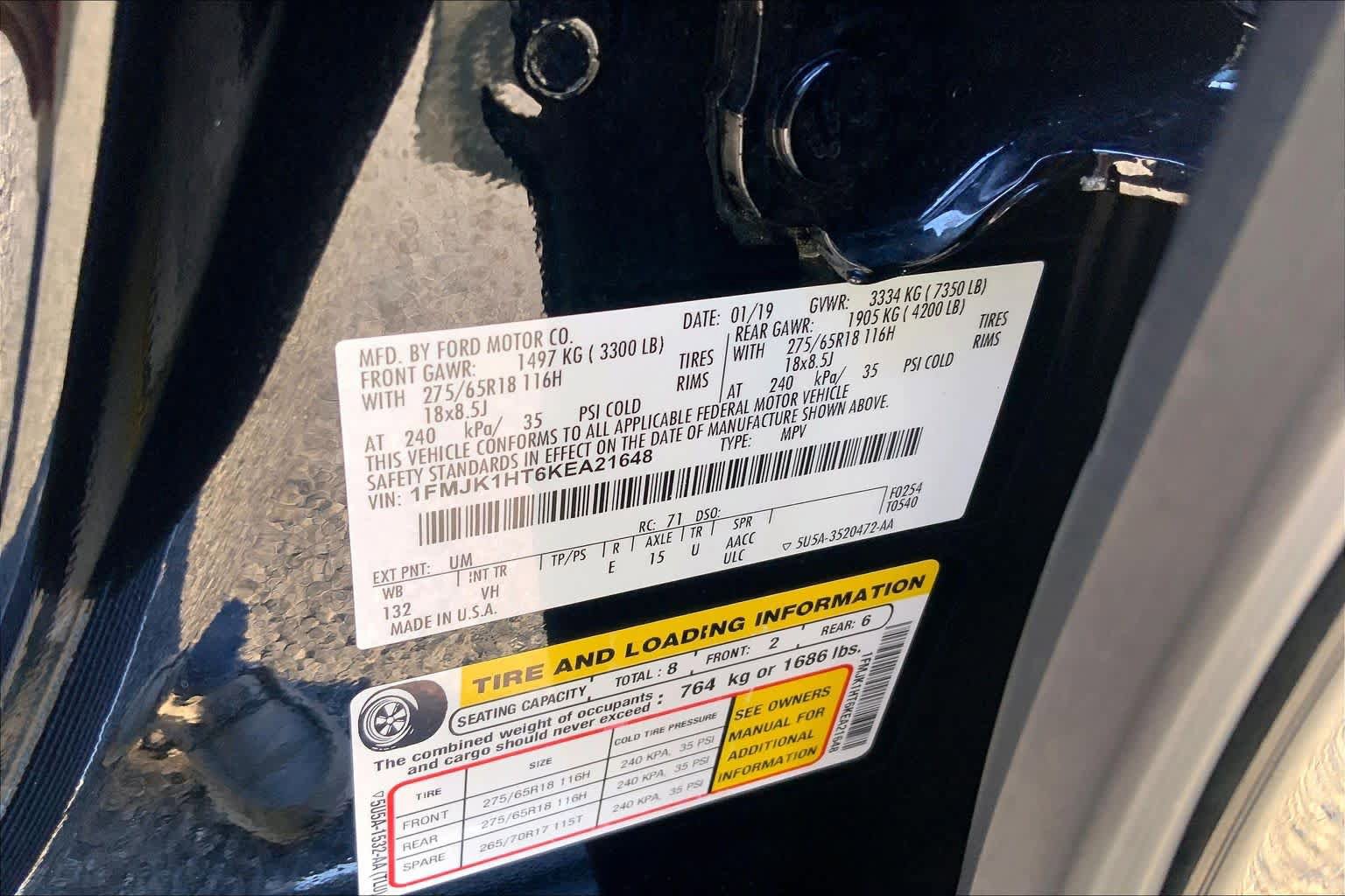 Used 2019 Ford Expedition Max XLT w/ Equipment Group 202A RWD image 31