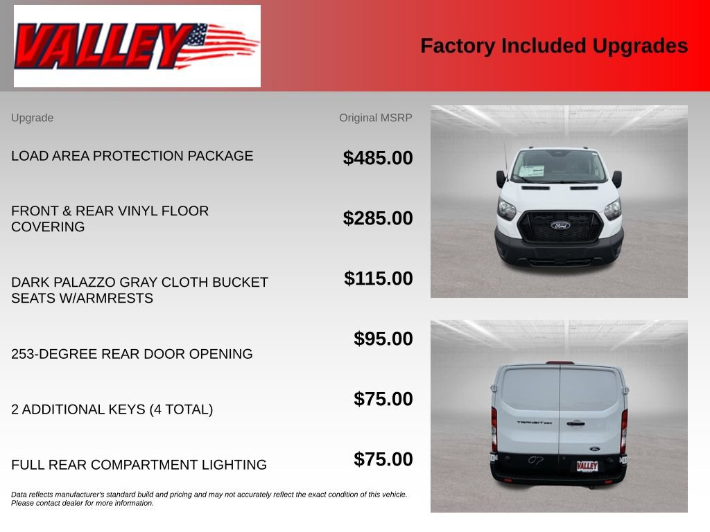 New 2026 Ford Transit 250 Low Roof w/ Load Area Protection Package RWD image 4
