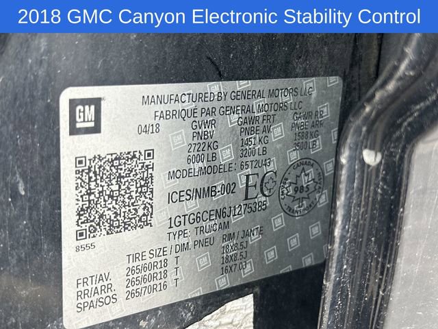 Used 2018 GMC Canyon SLE w/ Nightfall Edition AWD/4WD image 19
