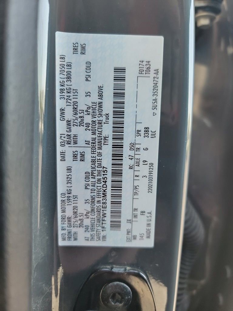 Used 2021 Ford F150 XLT w/ Equipment Group 302A High image 7