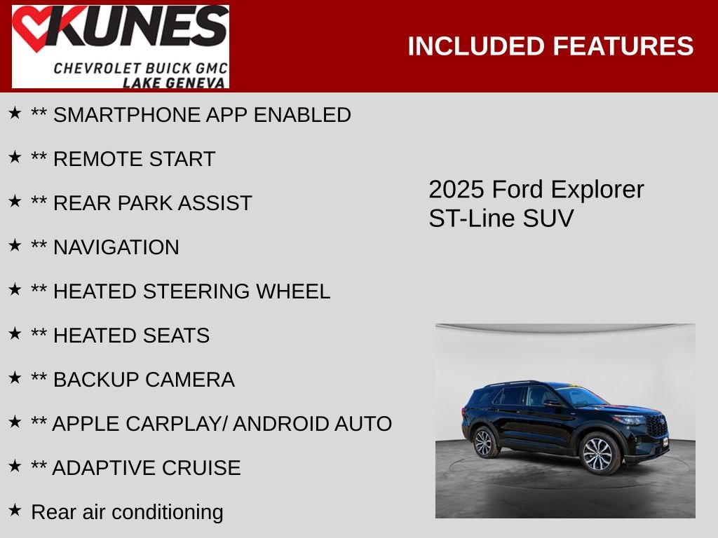 Used 2025 Ford Explorer ST-Line AWD/4WD image 2