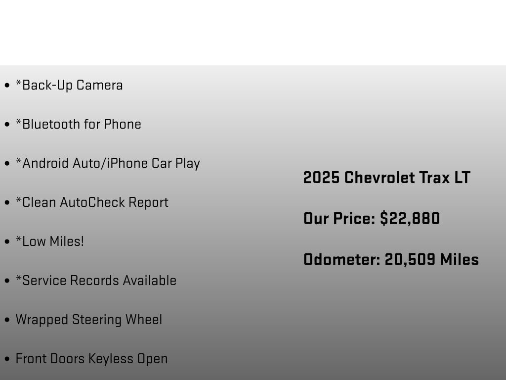 Used 2025 Chevrolet Trax LT w/ LT Convenience Package FWD image 12