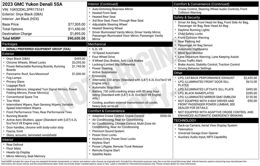 Used 2023 GMC Yukon Denali AWD/4WD image 42