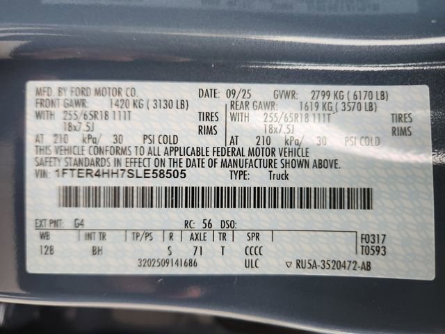 New 2025 Ford Ranger XLT w/ Black Appearance Package image 23