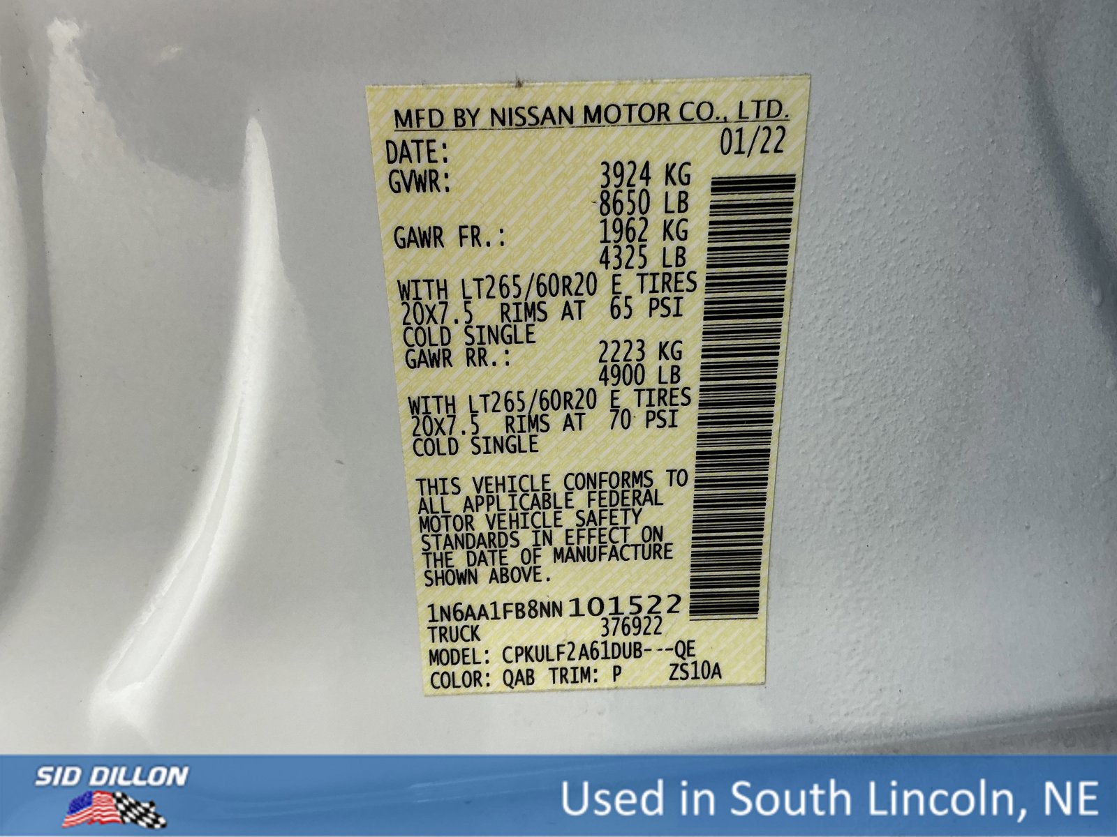 Used 2022 Nissan Titan Platinum Reserve w/ Moonroof Package image 15