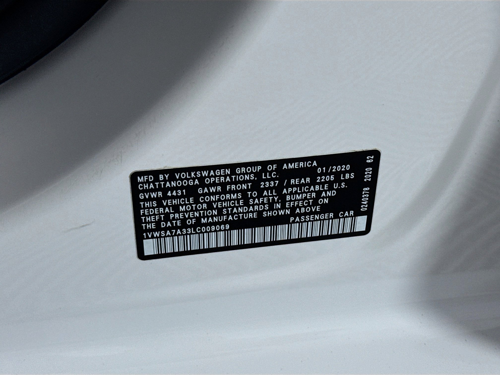 Used 2020 Volkswagen Passat 2.0T SE image 40