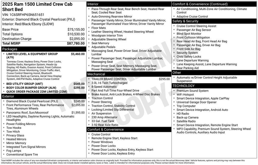 Used 2025 RAM 1500 Limited AWD/4WD image 3