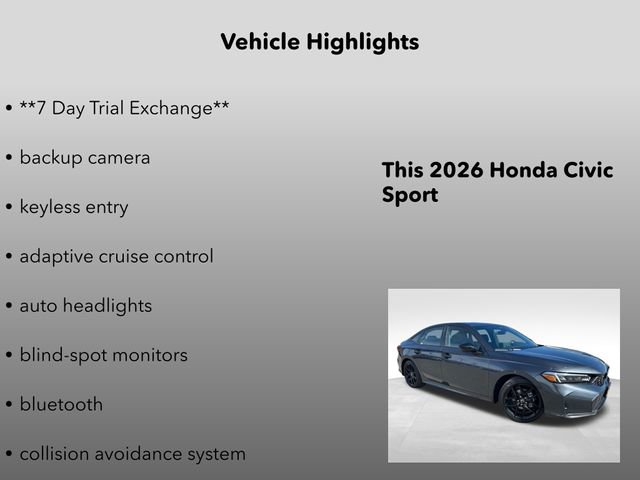 New 2026 Honda Civic Sport image 5