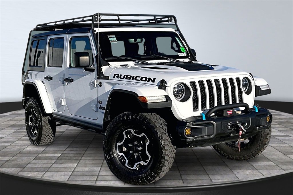 Used 2021 Jeep Wrangler Unlimited Rubicon 4xe w/ Steel Bumper Group image 2