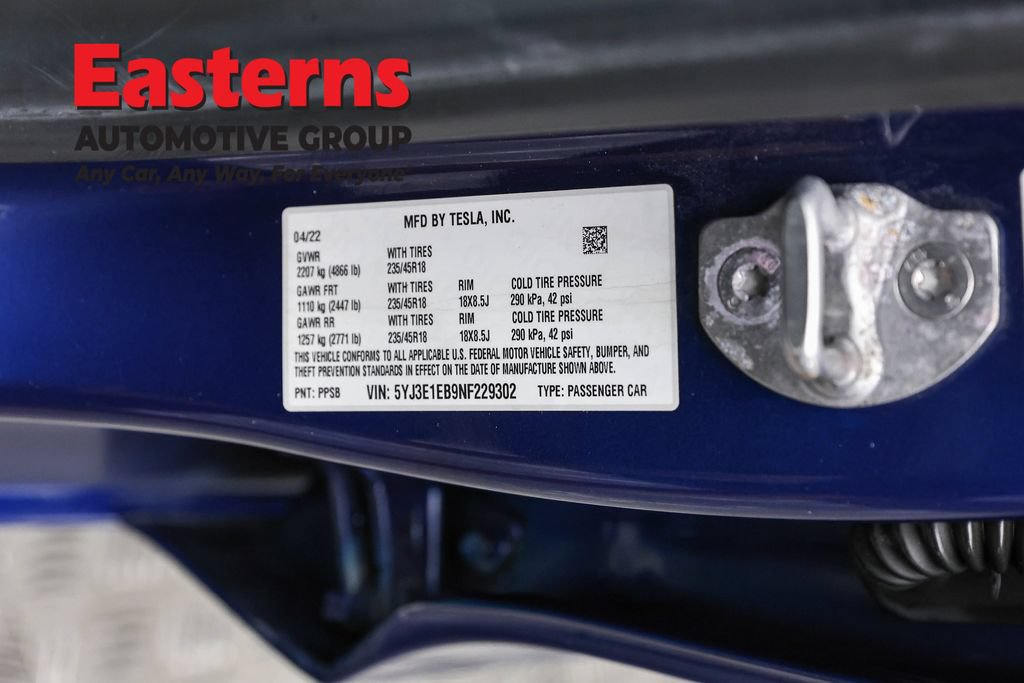 Used 2022 Tesla Model 3 Long Range AWD/4WD image 30