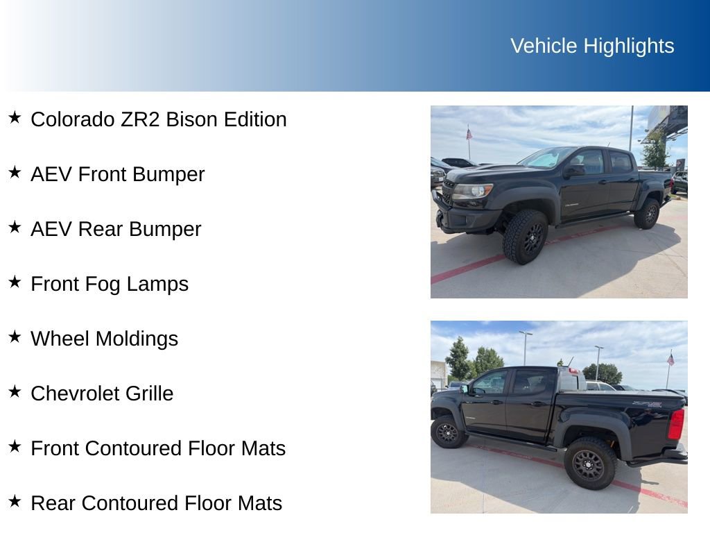 Used 2019 Chevrolet Colorado ZR2 w/ Colorado ZR2 Bison Edition AWD/4WD image 5