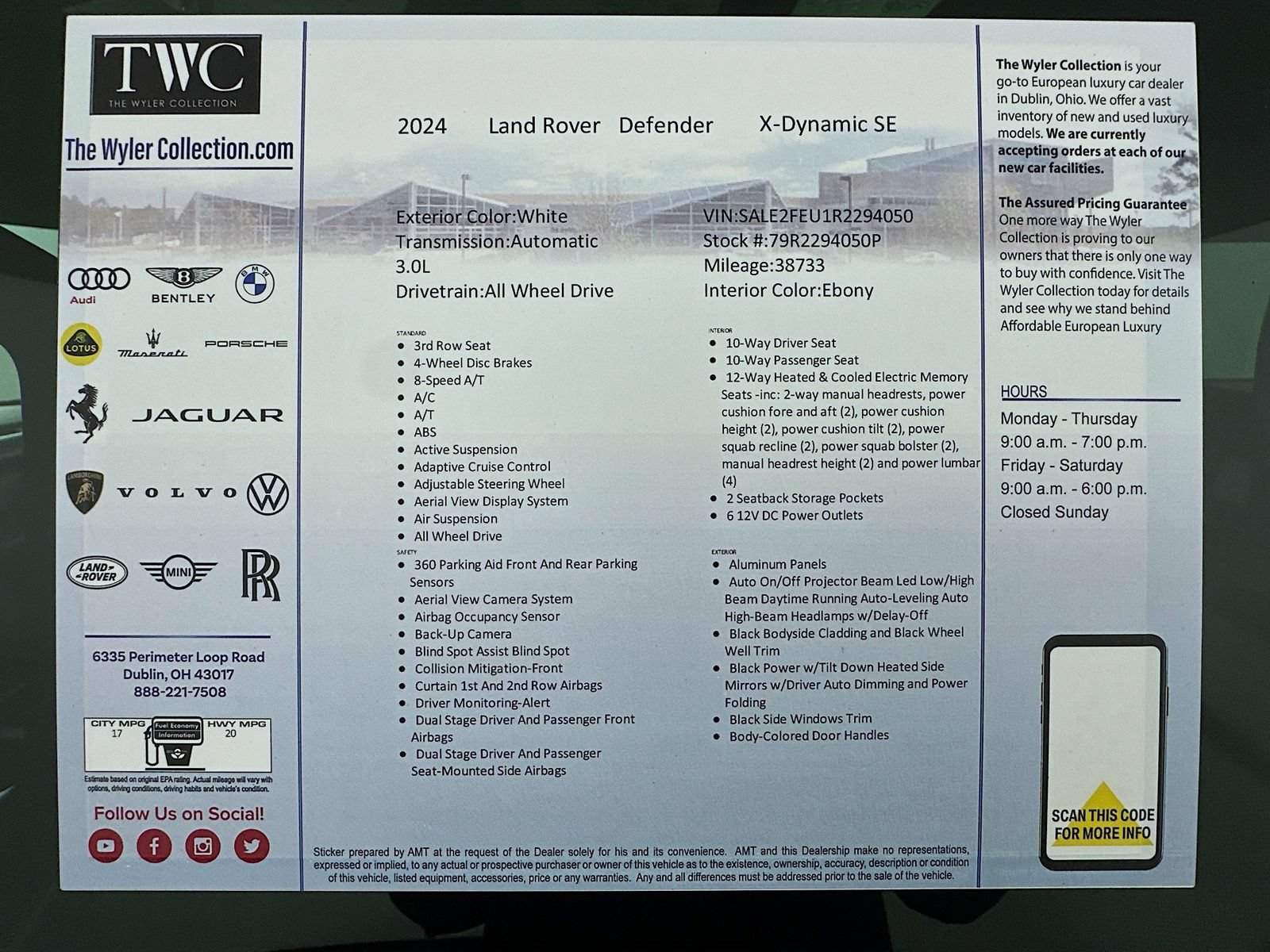 Used 2024 Land Rover Defender 130 X-Dynamic SE AWD/4WD image 47