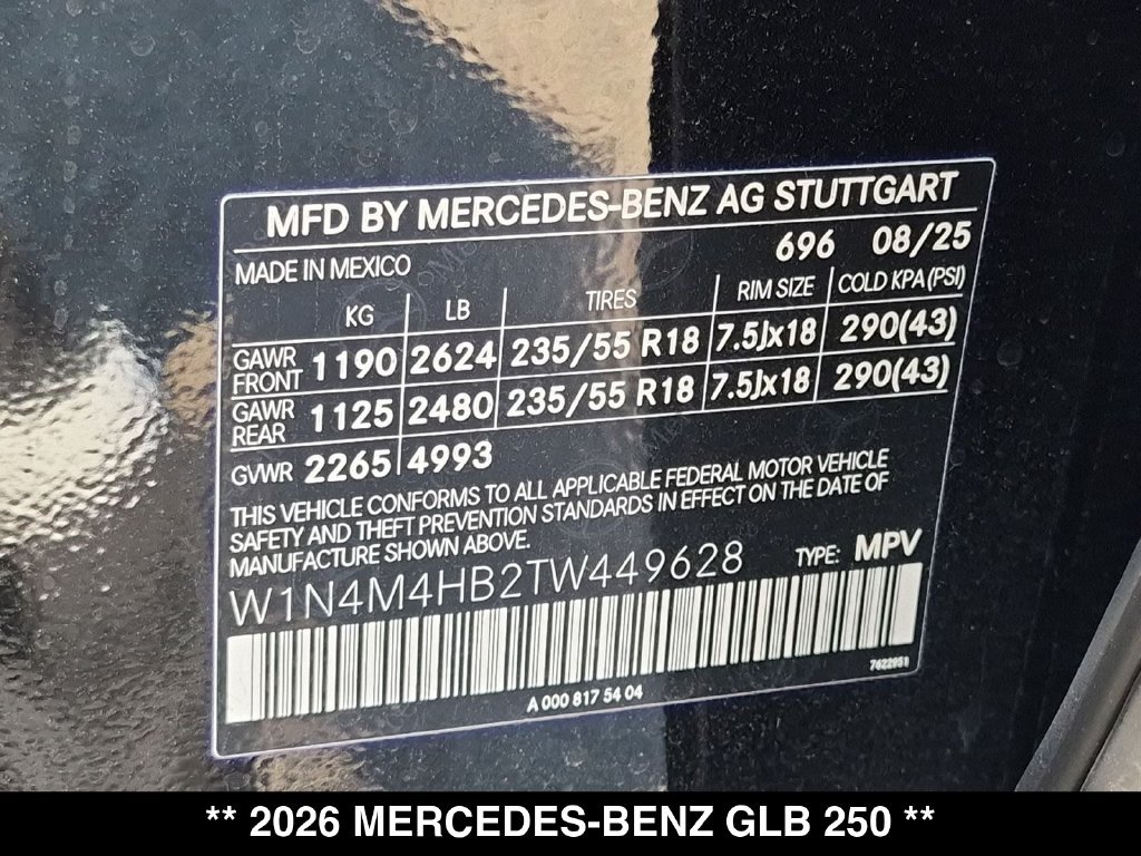 Certified 2026 Mercedes-Benz GLB 250 4MATIC image 28