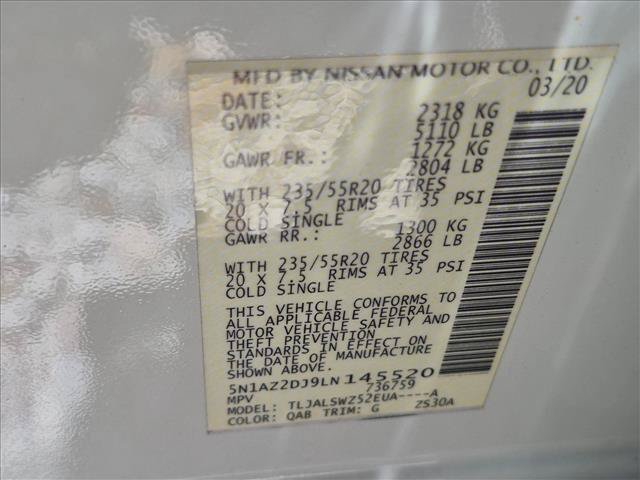 Used 2020 Nissan Murano Platinum FWD image 16