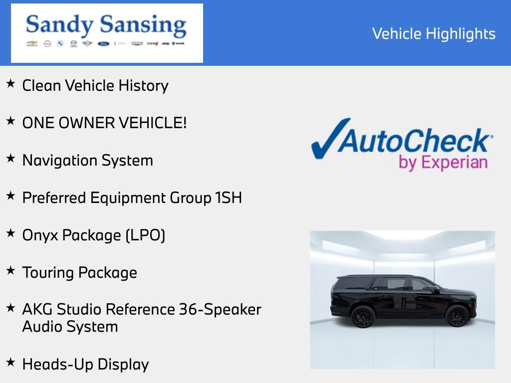 Used 2024 Cadillac Escalade ESV Sport Platinum w/ LPO, ONYX Package AWD/4WD image 7
