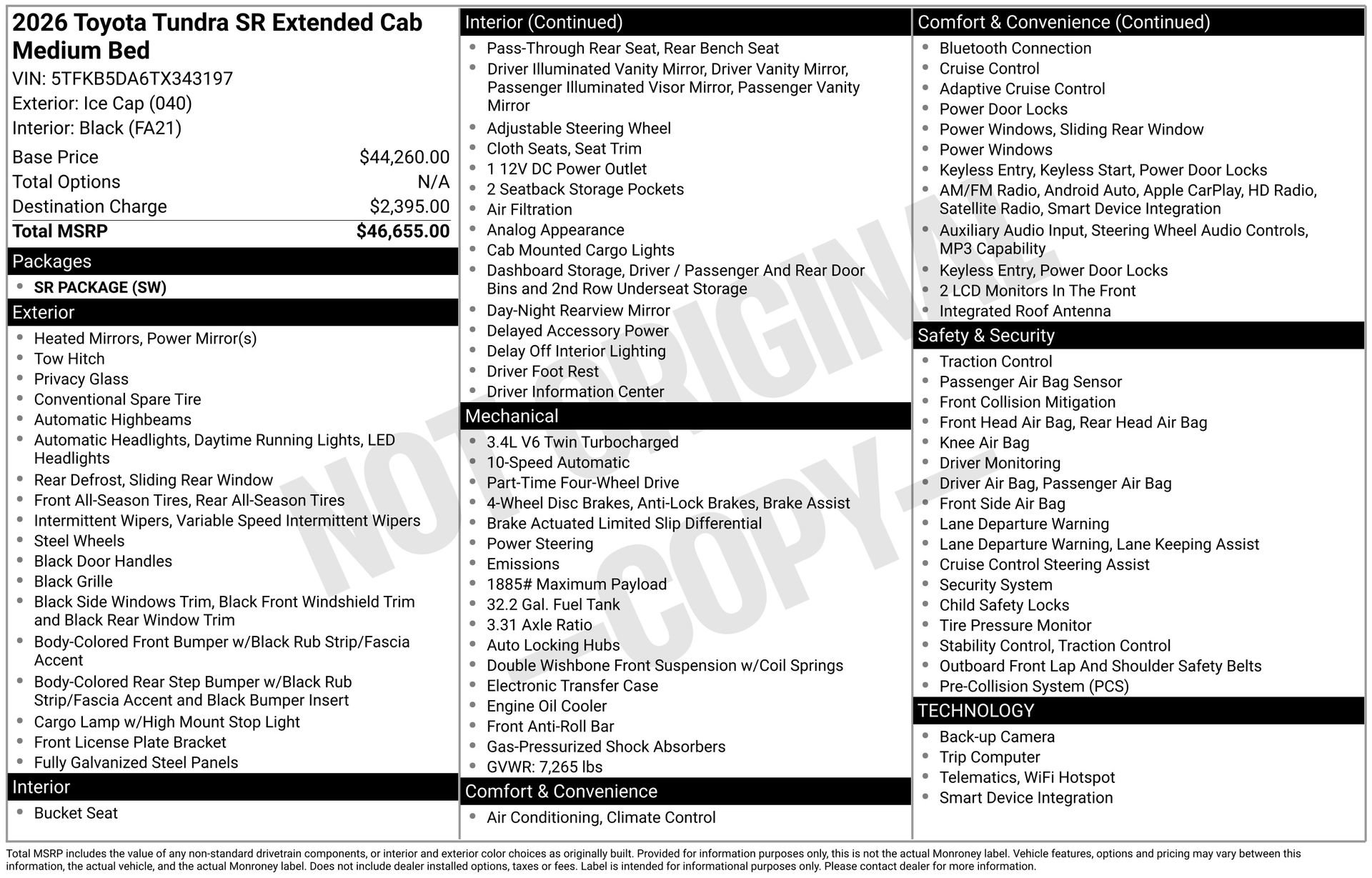 Certified 2026 Toyota Tundra SR AWD/4WD image 30