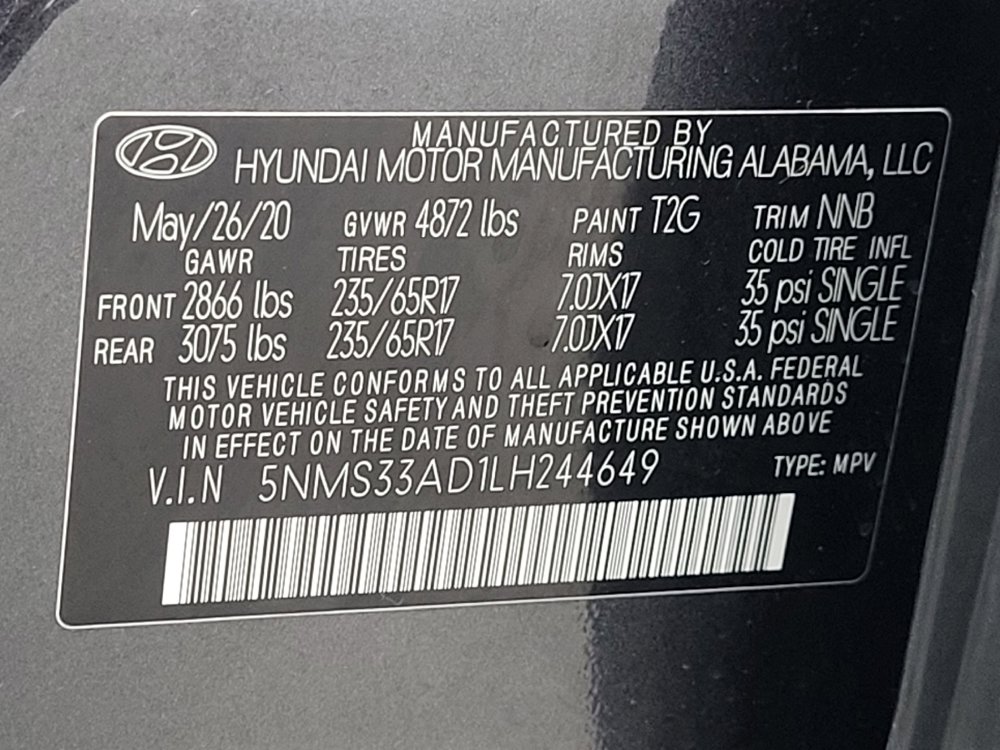 Used 2020 Hyundai Santa Fe SEL FWD image 33