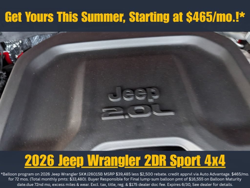 New 2026 Jeep Wrangler Sport AWD/4WD image 9