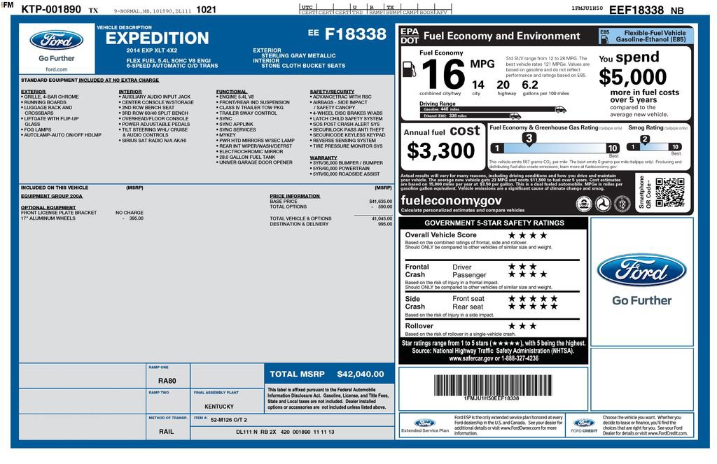 Used 2014 Ford Expedition XLT RWD image 40