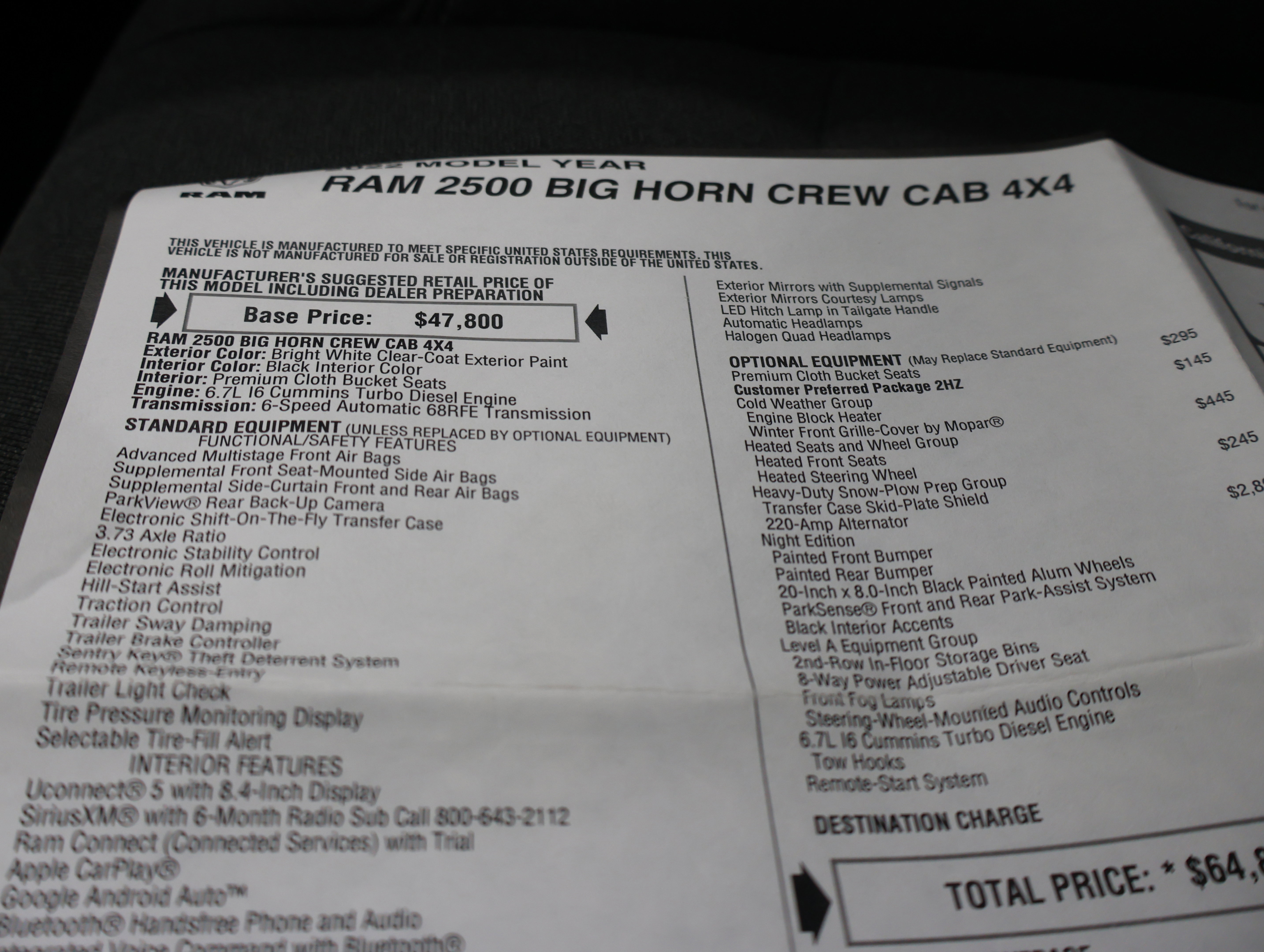 Used 2022 RAM 2500 Big Horn w/ Night Edition AWD/4WD image 58