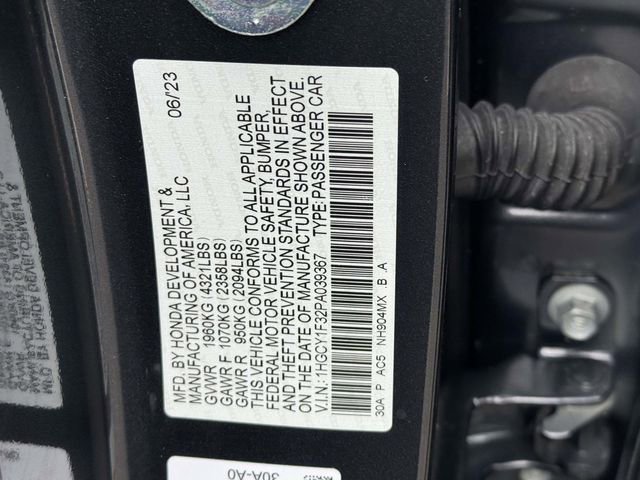 Certified 2023 Honda Accord EX image 17