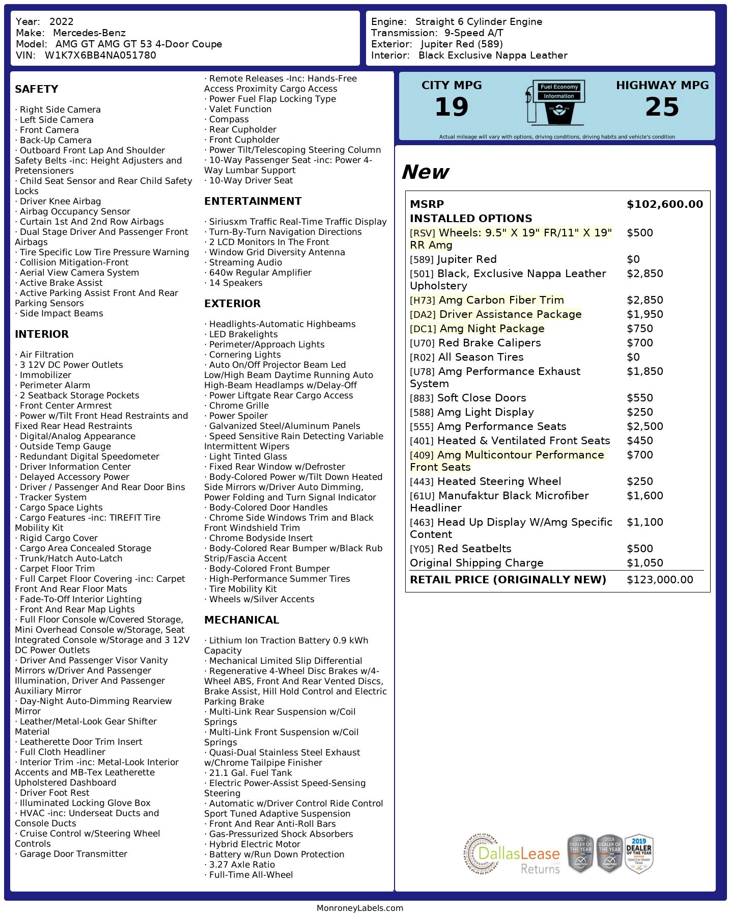 Used 2022 Mercedes-Benz AMG GT 53 image 3