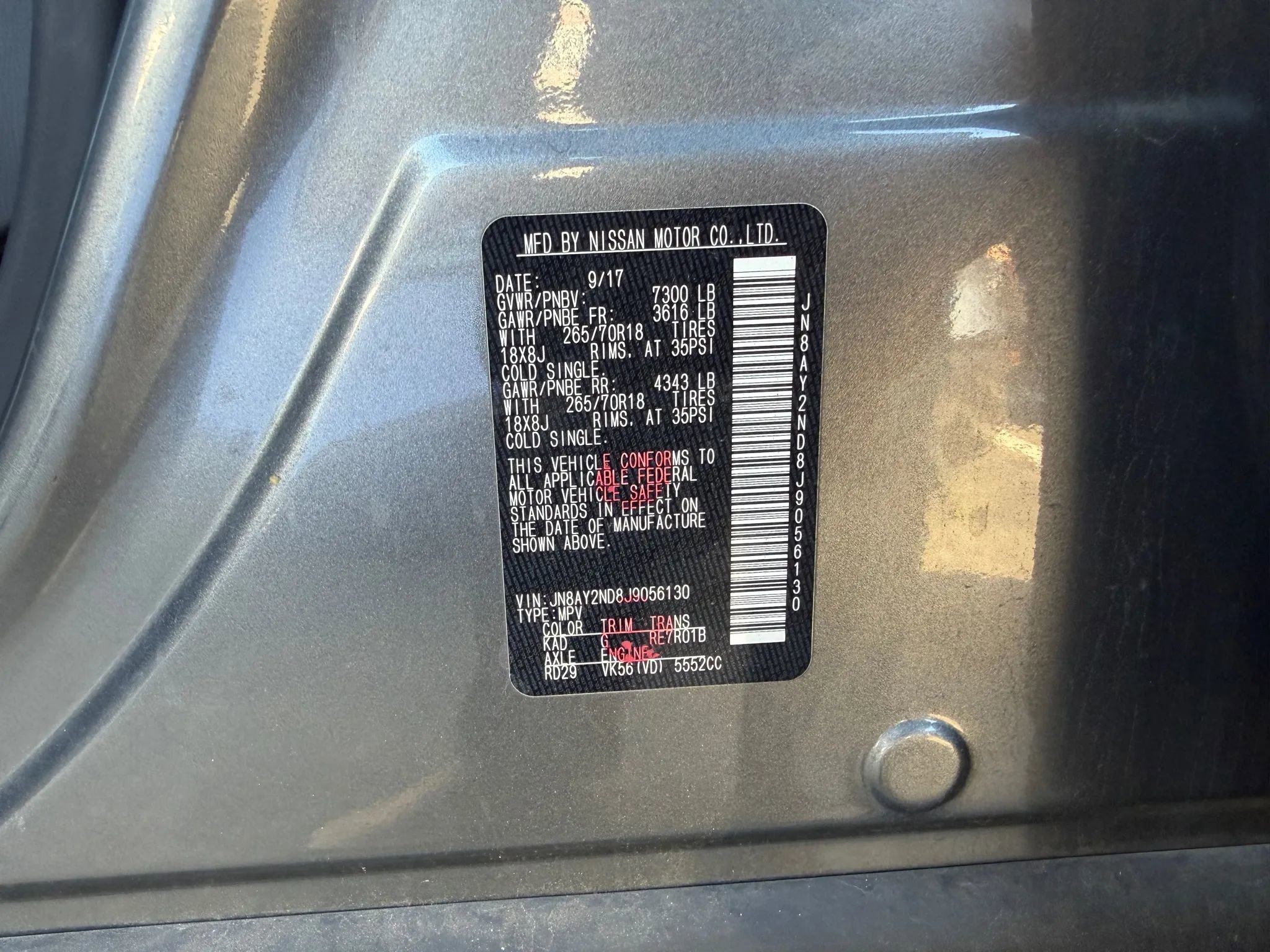 Used 2018 Nissan Armada SV w/ Driver Package image 2