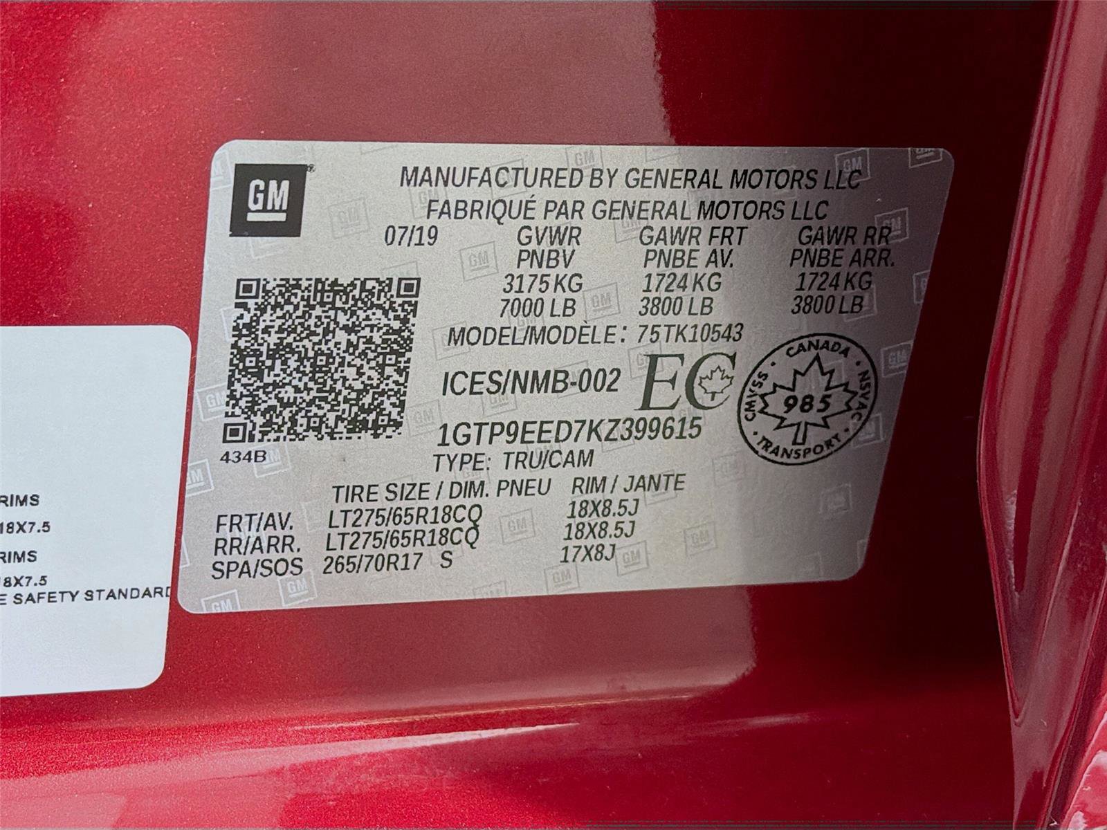 Used 2019 GMC Sierra 1500 AT4 w/ AT4 Preferred Package image 33