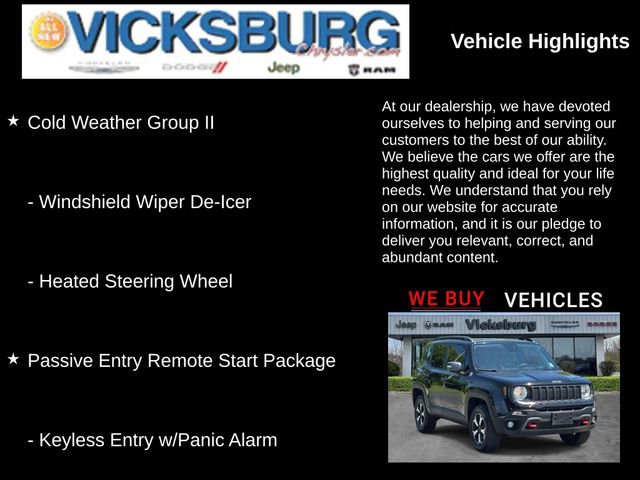 Used 2019 Jeep Renegade Trailhawk w/ Cold Weather Group II AWD/4WD image 25