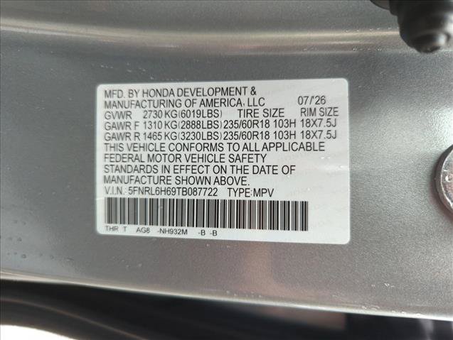 Certified 2026 Honda Odyssey EX-L image 26