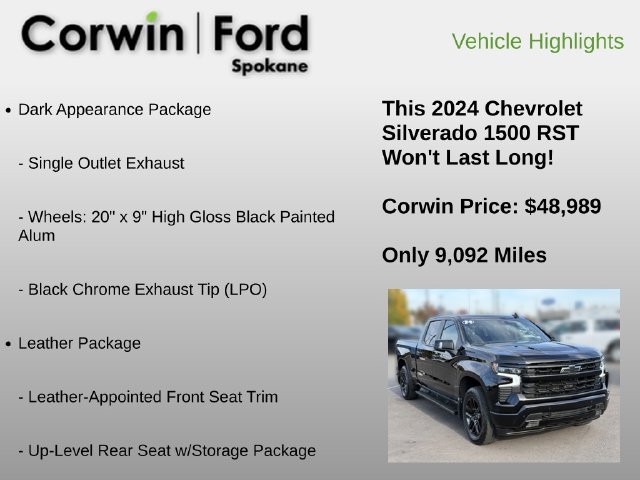 Used 2024 Chevrolet Silverado 1500 RST AWD/4WD image 6