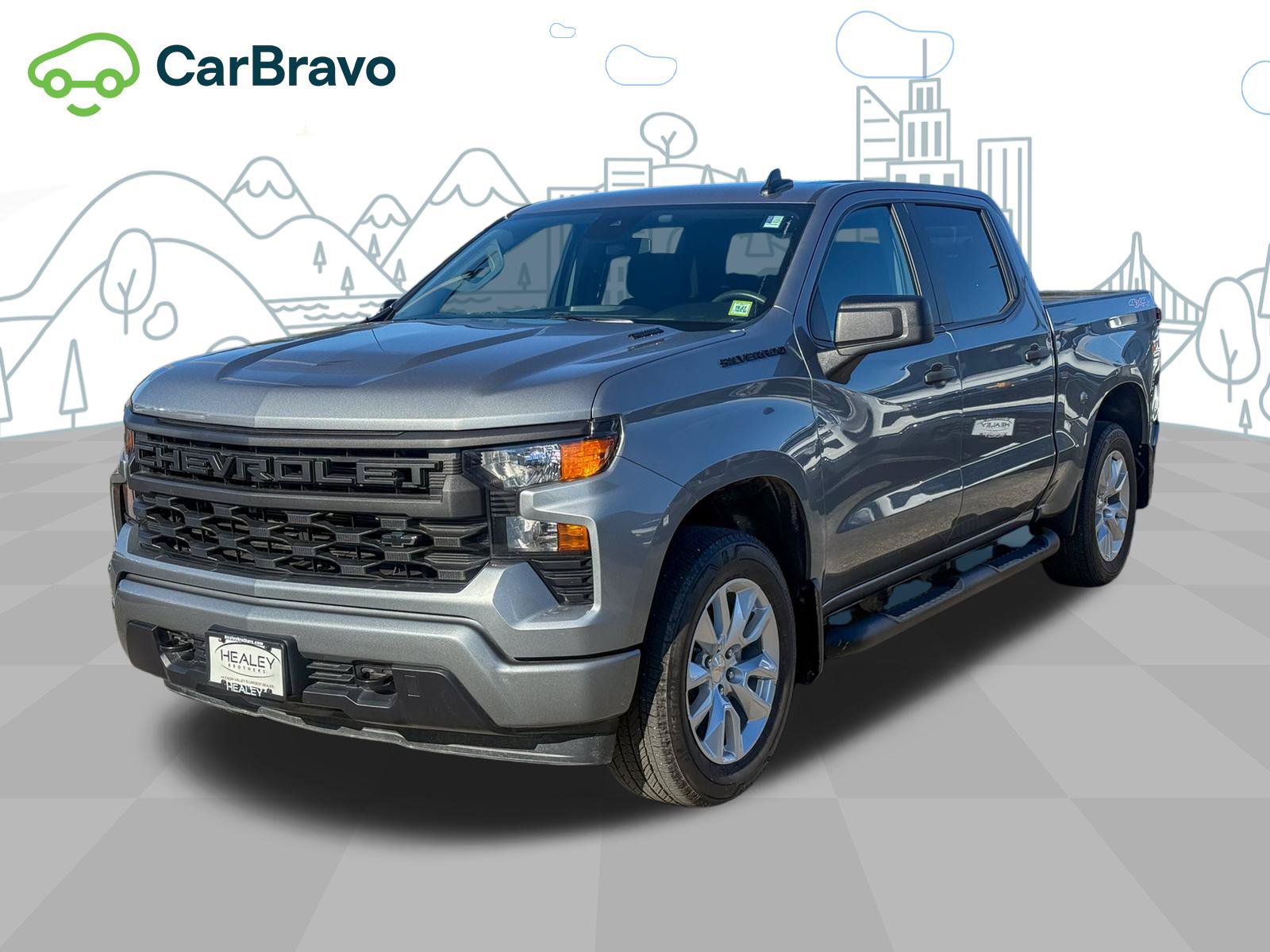 Certified 2026 Chevrolet Silverado 1500 Custom w/ LPO, Dark Essentials Package AWD/4WD image 1